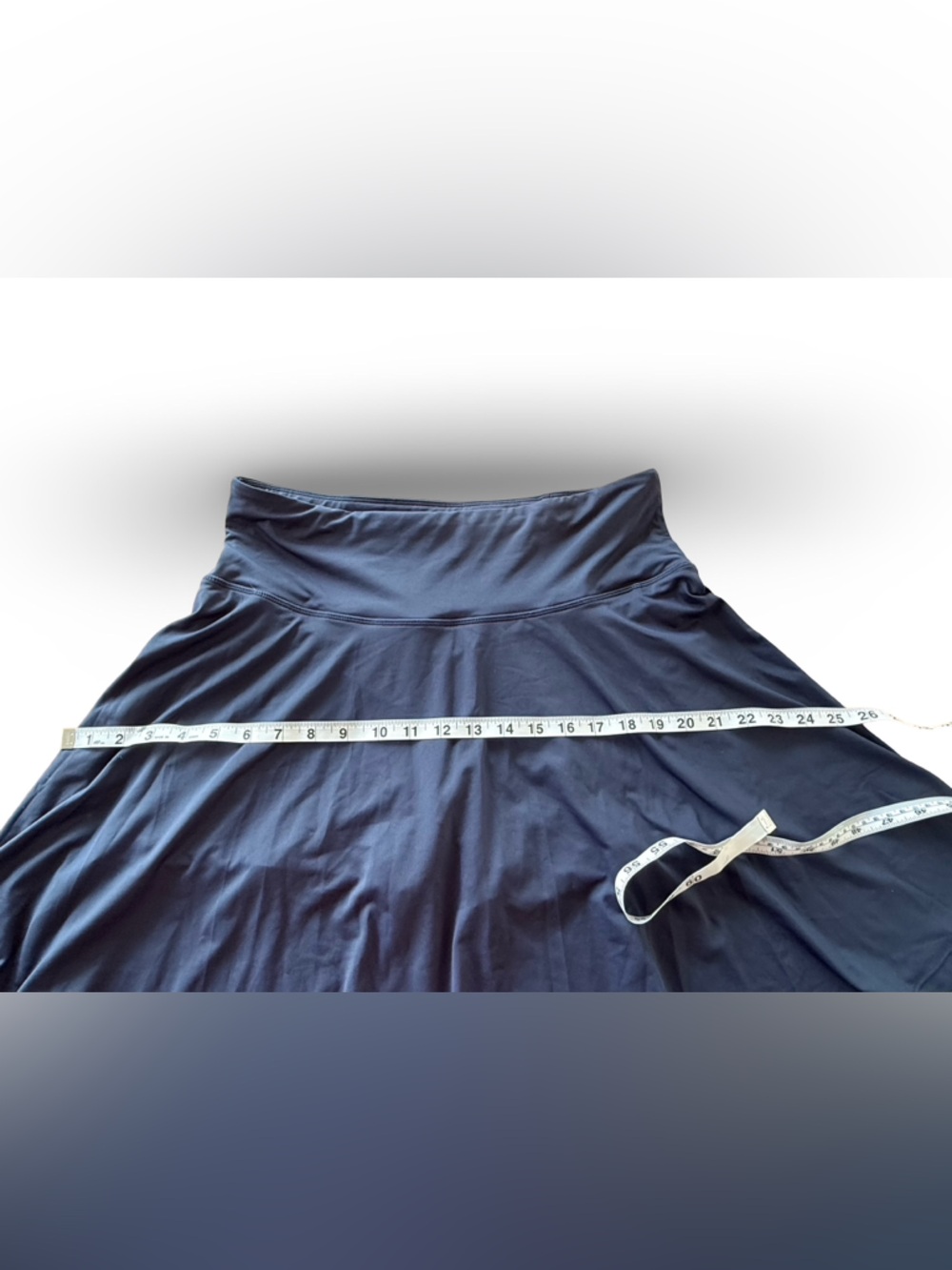 Navy Tennis Skirt with Built-in Shorts, Back Pocket & Adjustable Waistband - Picture 4 of 8